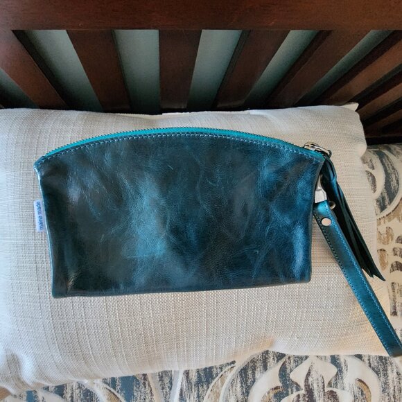 Rough & Tumble Tourmaline twin clutch with card slots - Picture 2 of 5